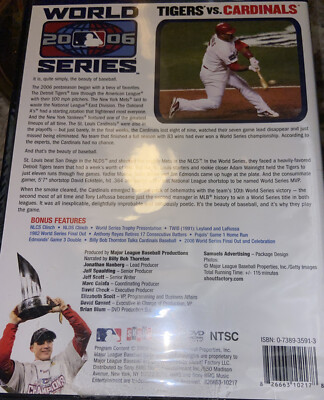 St. Louis Cardinals 2006 World Series DVD. New sealed Tigers