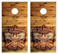 2nd Amendment Patch Cornhole Board Decal Wraps w/FREE LAMINATION 1430