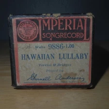 Vtg Imperial Player Piano Roll 9886 Hawaiian Lullaby Played by Gurnell Anderson
