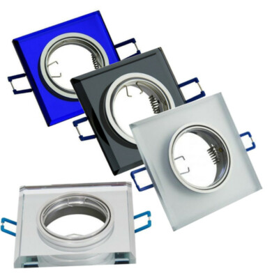 Design Glas Einbaustrahler Farb- und Leuchtmittelauswahl edel & chic TRANGO