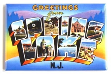 Greetings from Spring Lake New Jersey FRIDGE MAGNET travel souvenir "style B"