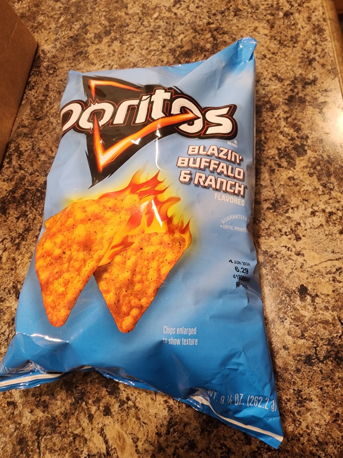 Doritos Blazin' Buffalo & Ranch Flavor 9.25 oz Bag Chips Tortilla Party