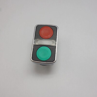 1PC 22MM Red and Green DOULE-HEADED middle Clear Switch head FITS ZB4BW7A3740