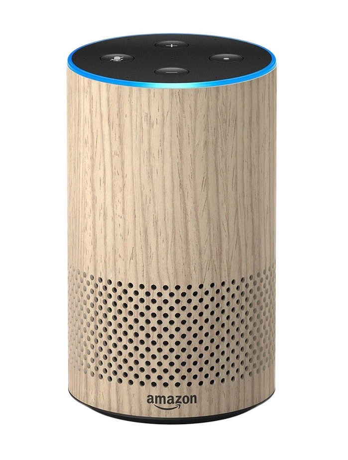 Echo (2nd Generation) w Alexa and Dolby Smart Assistant - Oak Finish