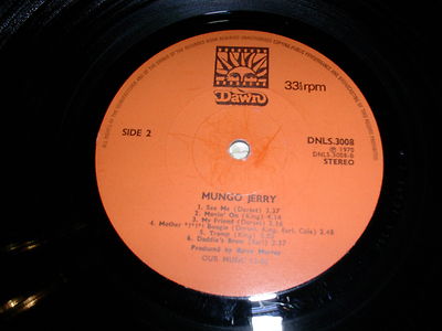 MUNGO JERRY★Same UK Dawn オリジナル Mungo Jerry Same *UK 1st Press Textured 3D Cover LP Dawn