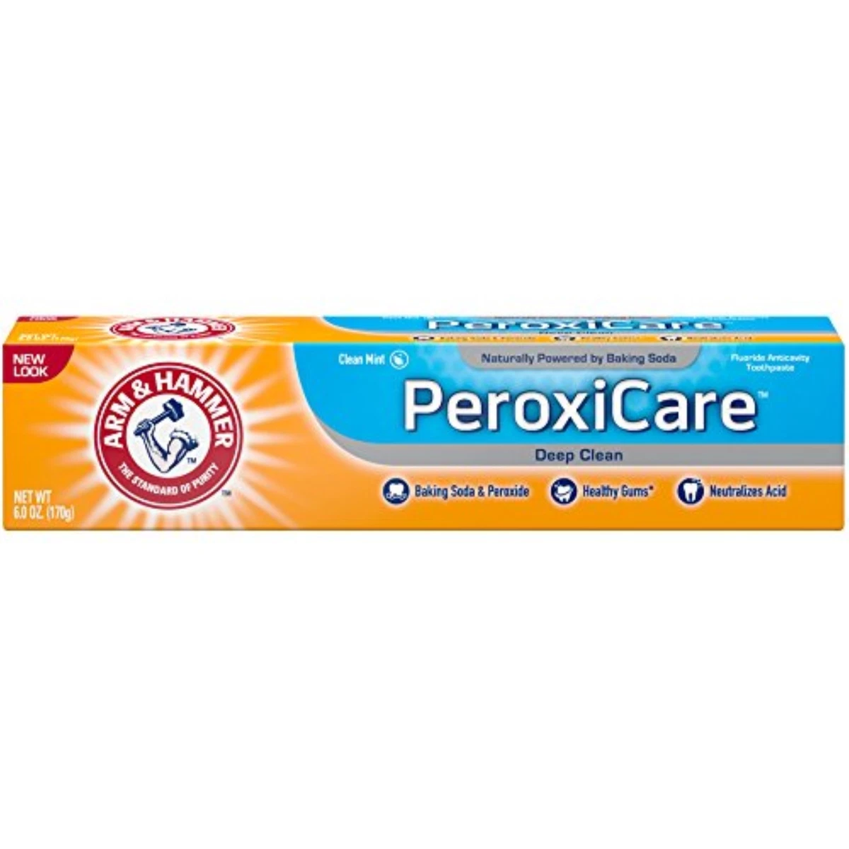 4 Pack New Arm Hammer Peroxicare Deep Clean Toothpaste 6 oz