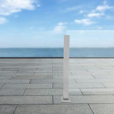 Glass Railing Post,End Post Stainless Steel Balustrade for Balcony Stairs 65cm