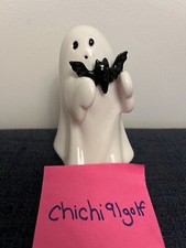Target Halloween Ghost with Bat 4.5"H Ceramic Figurine Hyde EEK Boutique