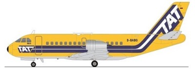 New! F-RSIN FRP4136 VFW-614 (Touraine Air Transport TAT) - 1:144 model