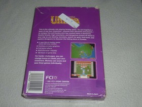 BOXED NINTENDO NES GAME ULTIMA EXODUS RARE COMPLETE W BOX & MANUAL FCI  