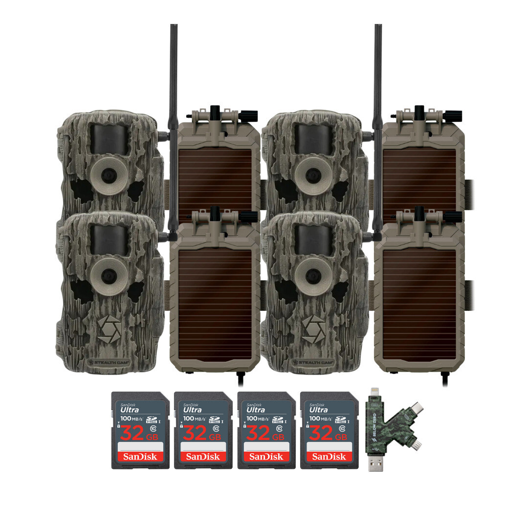 Stealth Cam Fusion MAX с двумя Sim-картами 36-Мегапиксельная следящая камера 2 упаковки x 2 комплекта