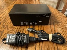 Startech SV431TDVIUA 4-Port USB Tripple Monitor DVI KVM Switch with Audio & Hub