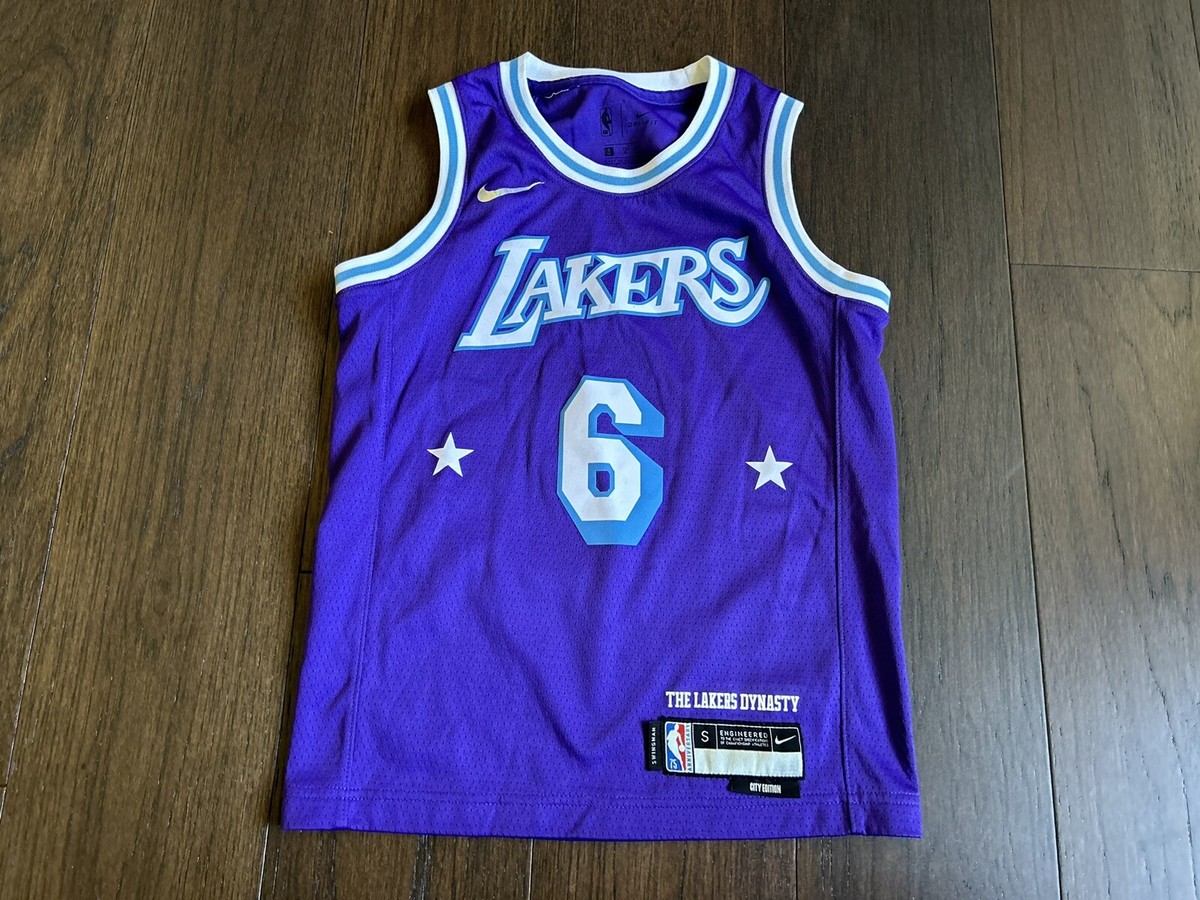 City Edition La Lakers Jersey Youth LeBron James Nike LA Lakers