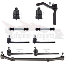 10pcs Front Lower Ball Joints Sway Bar Tie Rod Kit For 78-1983 Chevrolet Malibu