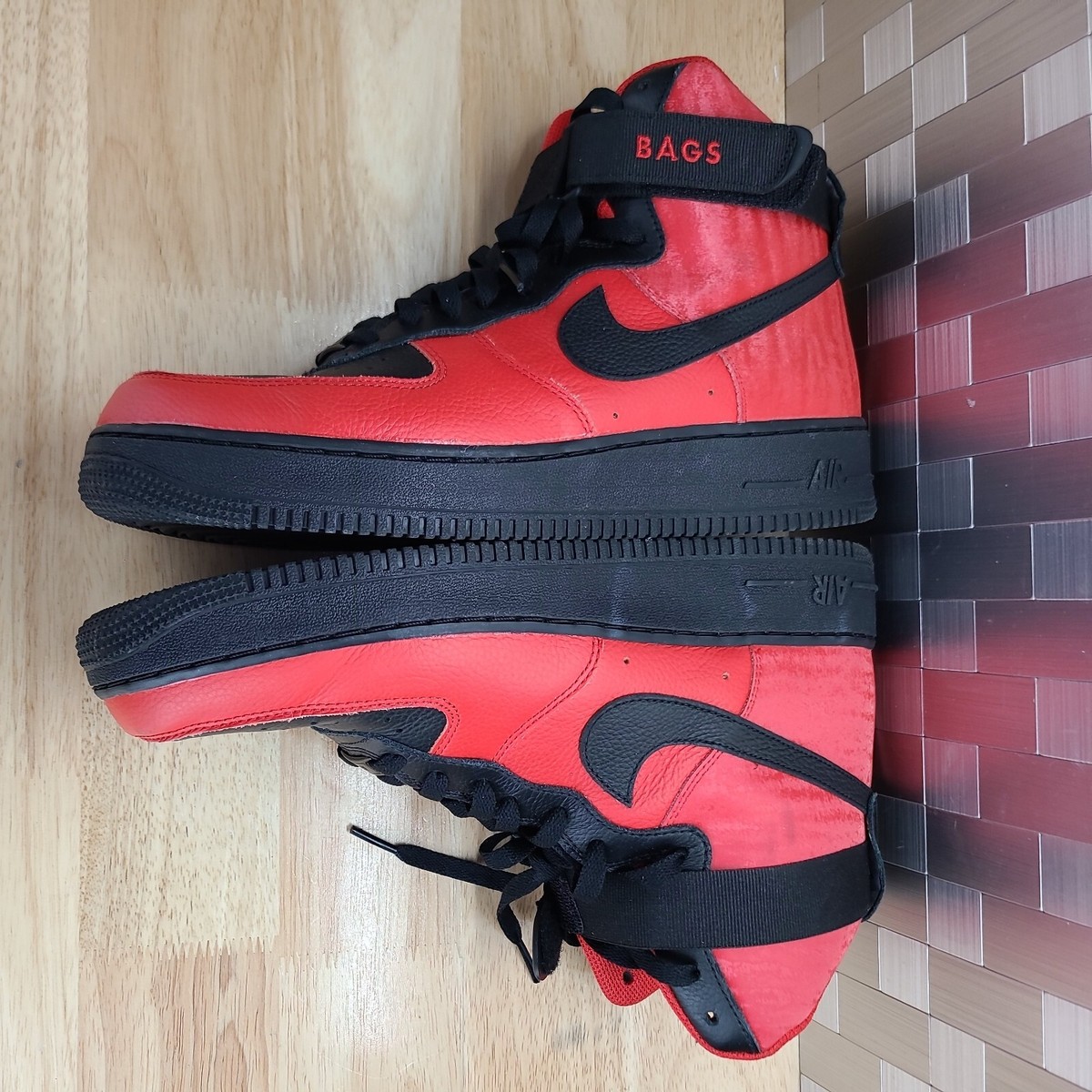 DZ3610 900 Men's Size 11 Nike Air Force 1 High ESS NBY Red DZ3610 900 Men's Size 11 Nike Air Force 1 High ESS NBY Red