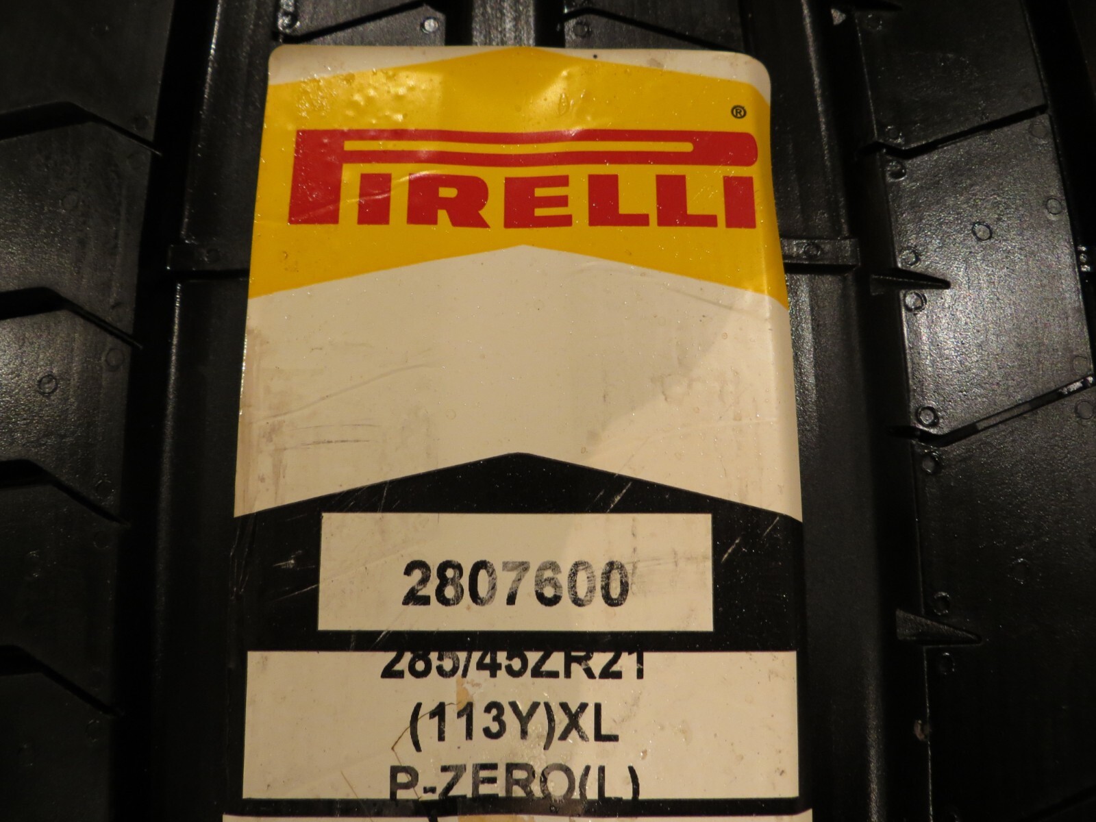 NEW 1 ONE PIRELLI P ZERO PZ4 2807600 L LAMBORGHINI 285/45R21 113Y 285 45 21 2902