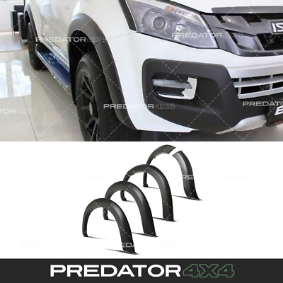 SCHWARZE MATT RADLÄUFE KOTFLÜGELVERBREITERUNG OEM-STIL FÜR ISUZU D-MAX 2012-15