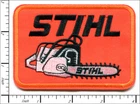 20 Pcs Embroidered Iron on patches Stihl Chain Saws Orange 97x68mm AP027sT2