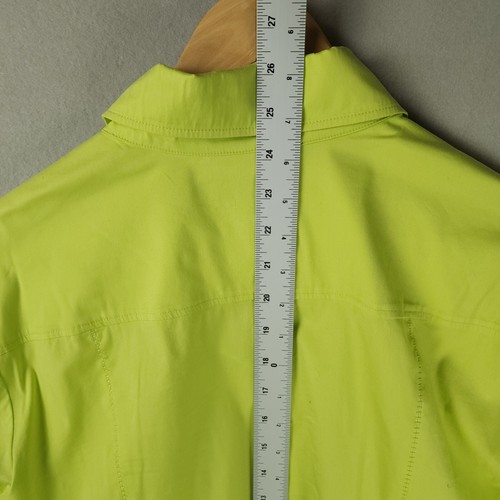 Escada limettengrüne Bluse mit Knöpfen - Langarm - Größe 42 - Bild 5 von 8