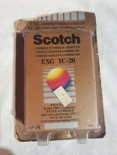 Vintage Scotch Video Cassette EXG TC-20 New Sealed Package Deadstock 1990