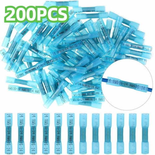 100-400 PCS Heat Shrink Butt Wire Splice Connectors Seal Crimp Terminals USA - Picture 23 of 40