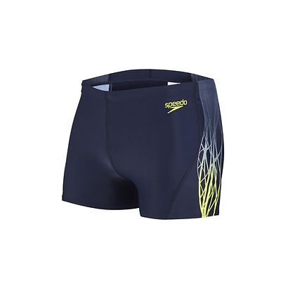 Speedo Badehose mit Beinansatz Herren Aquashort Badeshorts chlorbeständig