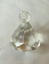 Faceted Acrylic Lucite Chandelier Clear Round Drop Prism Christmas Tree Ornament