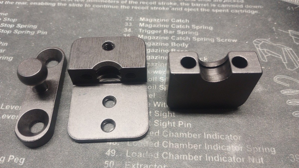 Rotational Ball Mounts, Y-Plates & RTI Adapter For Lee Holster Hangers – 6061-T6 Aluminum