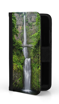 Sunny-Case Klapphülle Flip Case Etui für iphone 12 Indonesion Wasserfall Dschu