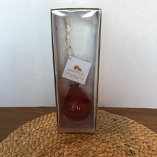 EGYPTIAN MUSEUM FINE EGYPTIAN GLASS COLLECTION Statue Red 9” In Box With Tags