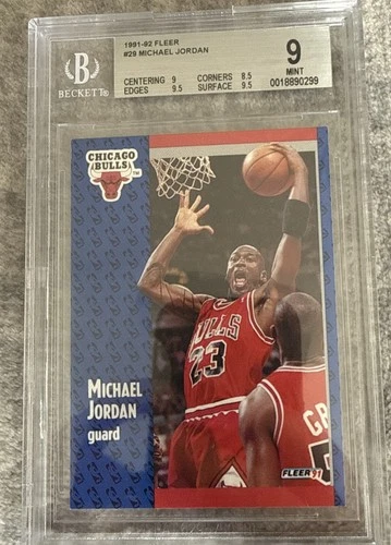 Michael Jordan 1991-92 Fleer #29 (BCCG 9) Chicago Bulls