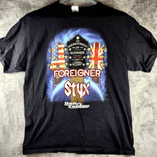 2014 Foreigner Styx Don Felder Concert Shirt Soundtrack Of America Tour Size XL