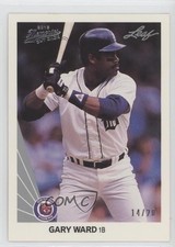 2012 Leaf Memories 1990 Leaf Buyback Silver Foil 14/20 Gary Ward #113 1x9