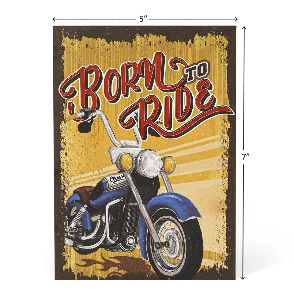 Cartão pop-up clássico motocicleta, presente de aniversário e dia dos pais para marido, então... - Imagem 3 de 4
