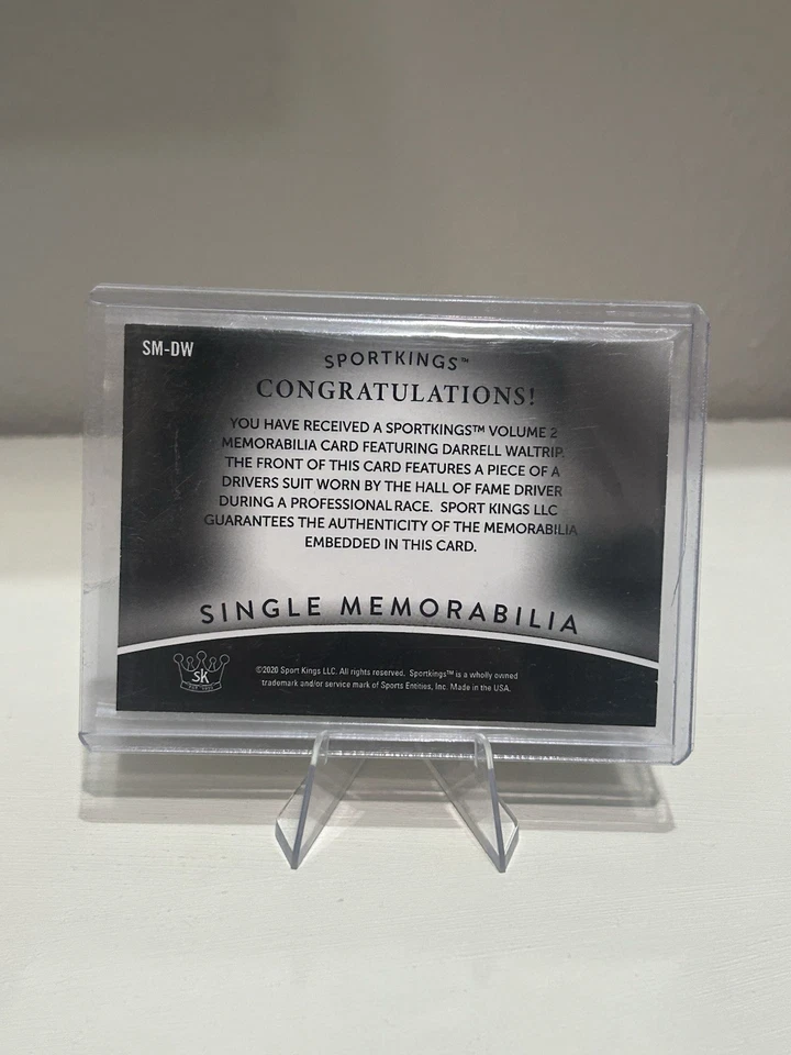 2021 Sportkings Volume No. 2 Darrell Waltrip Single Memorabilia Patch Suit Relic - Image 2 of 2