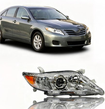 2010-11 Toyota Camry Right Passenger Headlight Chrome Lens Compatible Replacemen