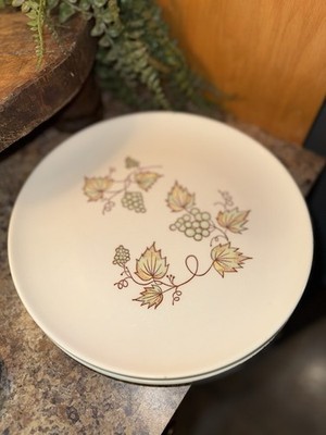TAYLOR SMITH &TAYLOR COLORCRAFT USA製 Set of 4 Taylor Smith & Taylor Colorcraft Vineyard Dinner Plates