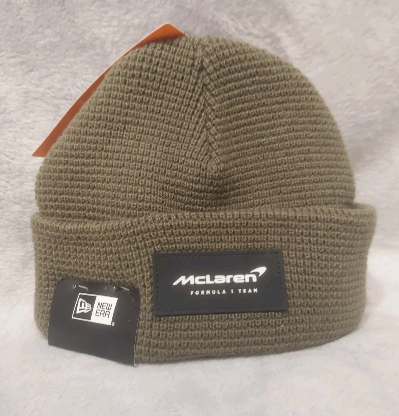 McLaren New Era Formula 1 Essential Cuff Beanie Hat F1 Team Logo Patch OSFM NWT
