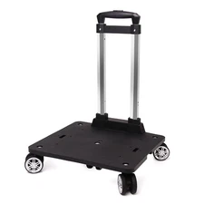 Backpack Trolley with 5 Wheels Folding Compact Lightweight Luggage Cart Spinn...