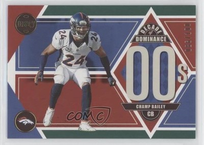 2022 Panini Legacy Decade of Dominance Green 86/100 Champ Bailey #DD-15 HOF 0g4