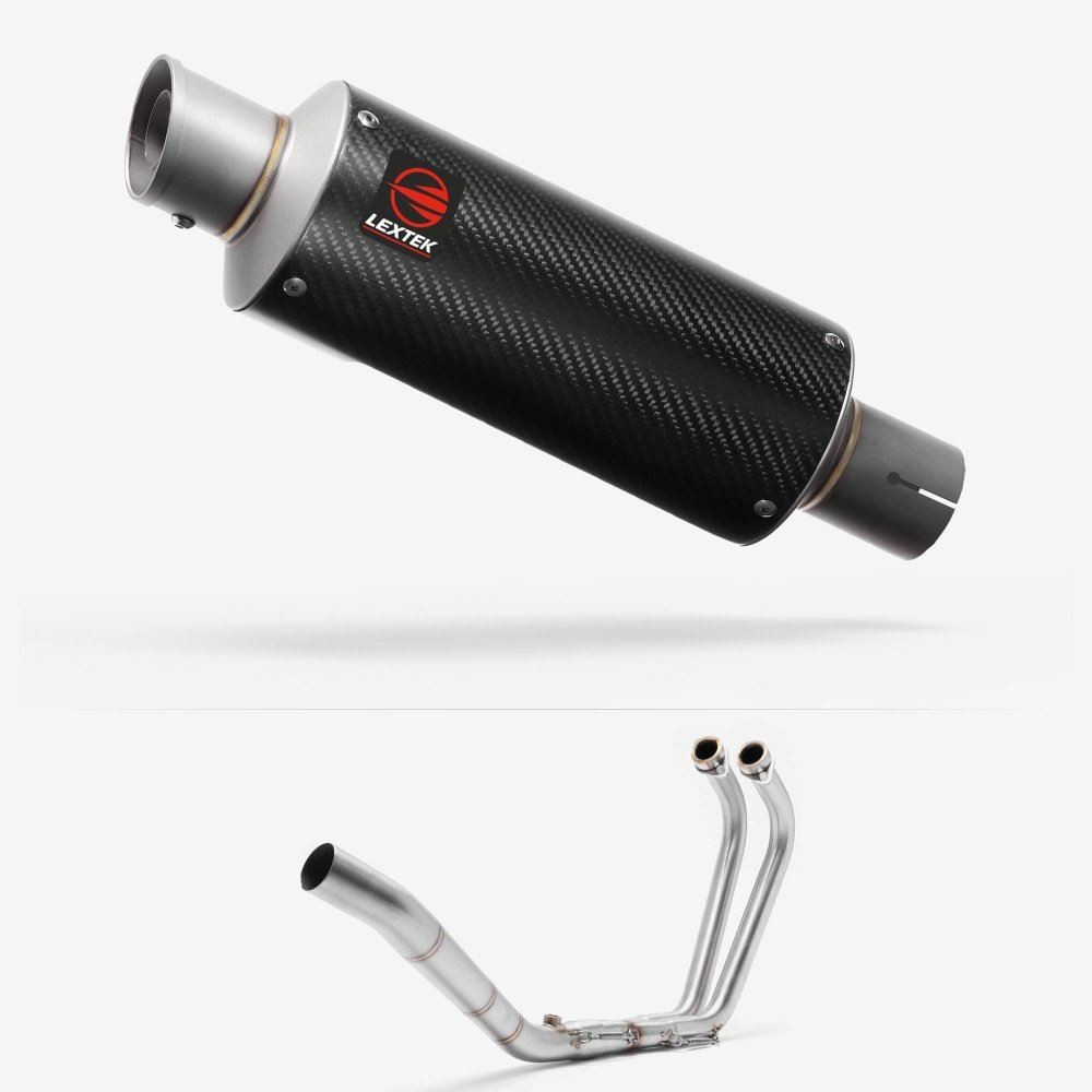 Lextek GP8C GP Stubby Exhaust System 240mm for Yamaha YZF R3 (15-18)