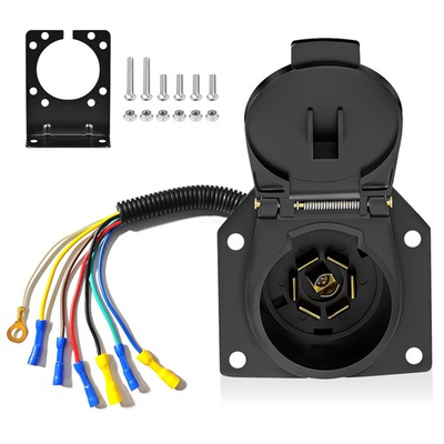 #ad #ad Trailer Adapter Wiring Harnes 4 Pin to 7 Pin Electrical Connect Wiring Connector $13.99