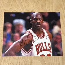 Michael Jordan Autographed Photo 11x14” Hand-Signed Chicago Bulls w/COA
