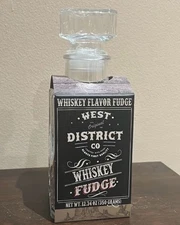 Whiskey Flavor Fudge Glass Decanter  May 26 Christmas Gift