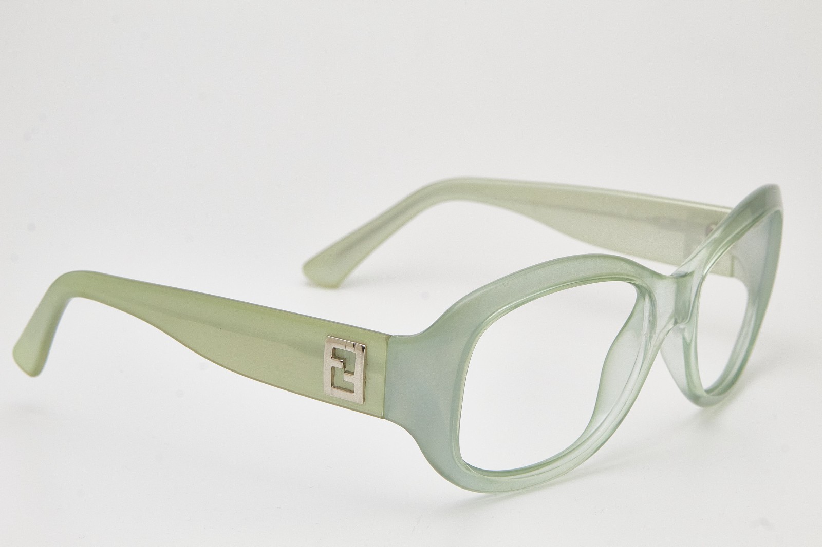 Vintage Fendi FS5102 Mint Green Oval Eyeglasses 2000s Italy Coquette Aesthetic thumbnail 10
