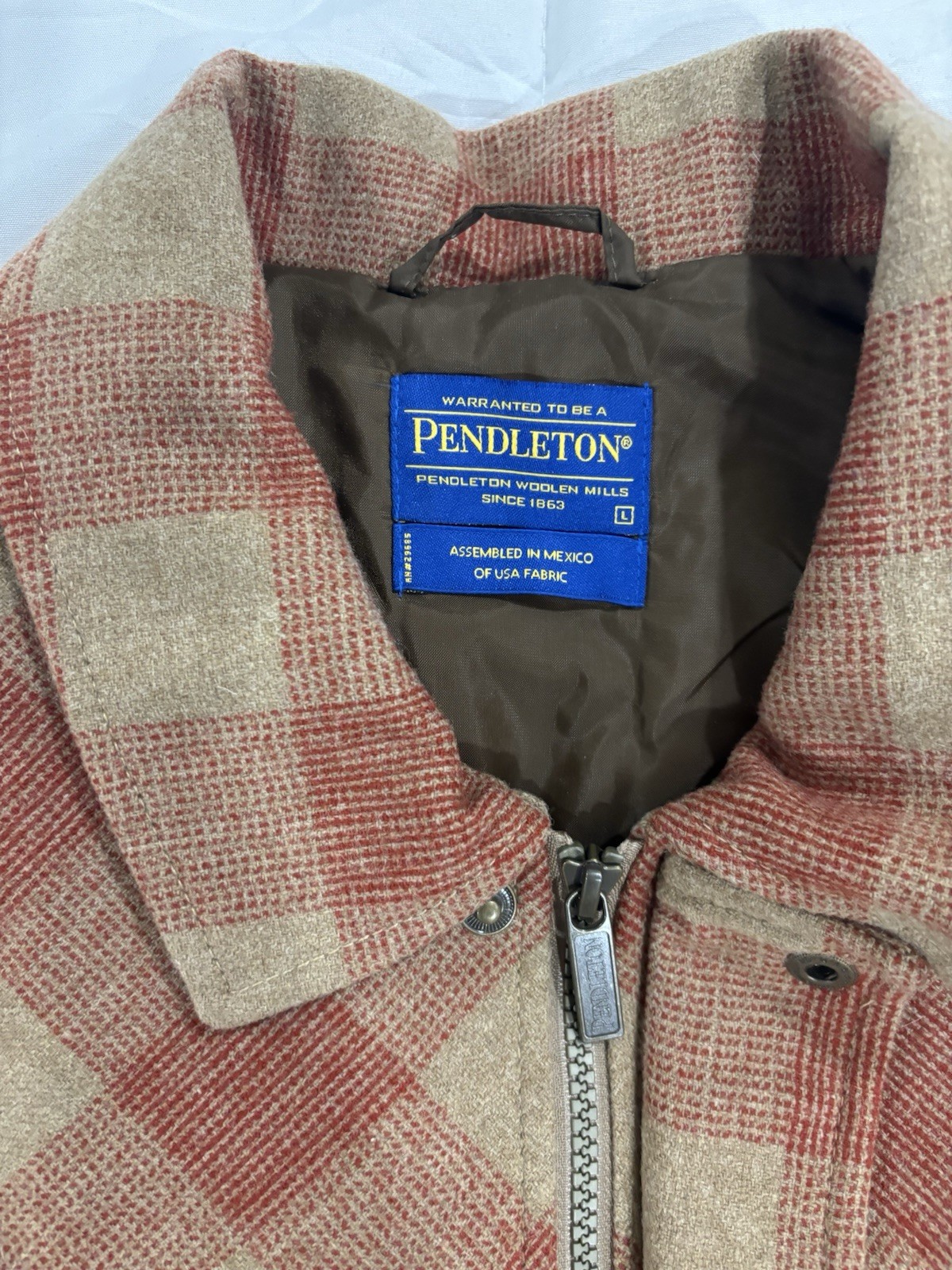 Pendleton 100% Wool Thinsulate Lined Snap Zip Pla… - image 6