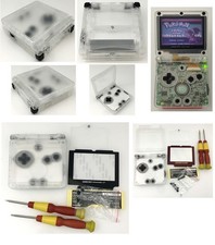 NEW Clear White Shell Housing Case Cover For Nintendo Game Boy Advance SP GBA SP