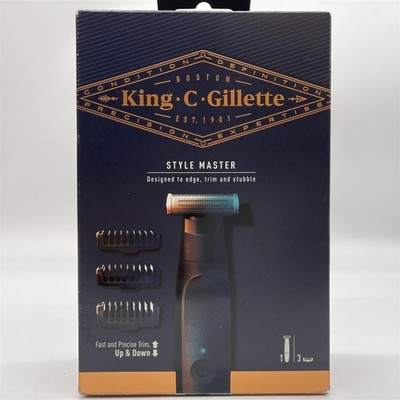 King C. Gillette Style Master Schnurloser 3-Tagebart-Trimmer Für Männer Mit 4D-K