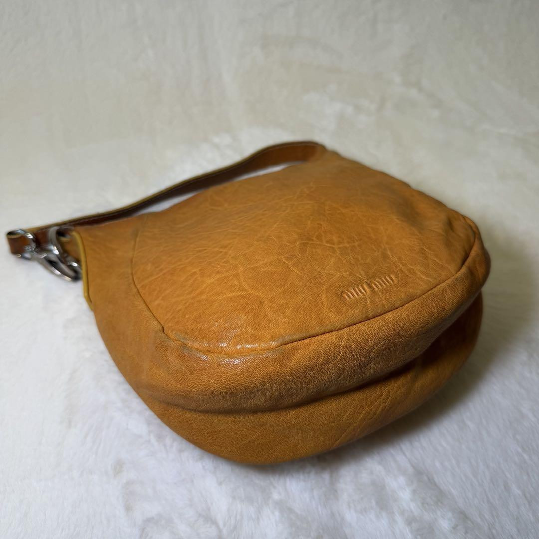 Miu Miu 00s 90s Archive Leather Hand Bag Vintage - 18x21cm Miu Miu 00s 90s Archive Leather Hand Bag Vintage - 18x21cm