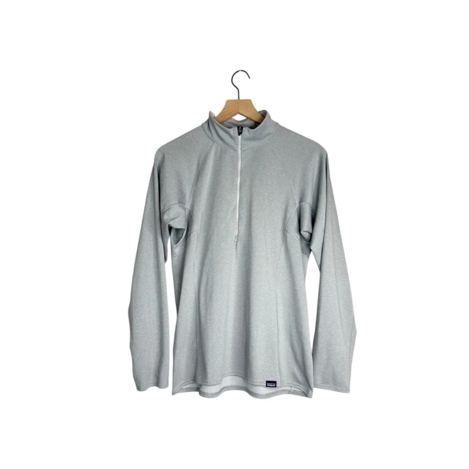 Patagonia Capilene Midweight Baselayer Quarter Zip Gray Women’s L Polartec